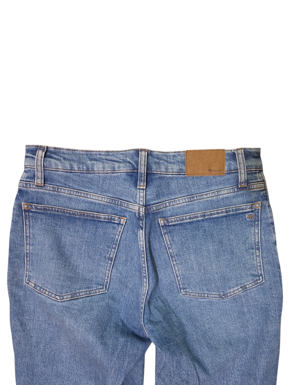 Madewell Medium Blue Denim Straight Leg Jeans Size 28 - Picture 12 of 15